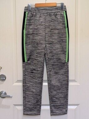 EUC Old Navy Active XL(12) Boys Techie Fleece Tapered Grey and Green Sweatpants
